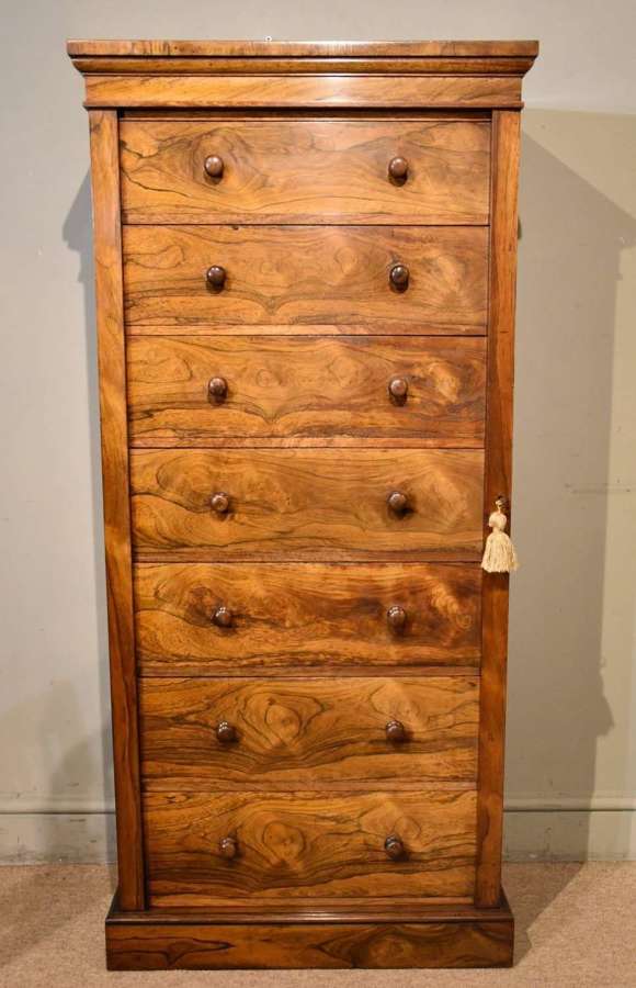Victorian Rosewood Wellington Chest of Drawers