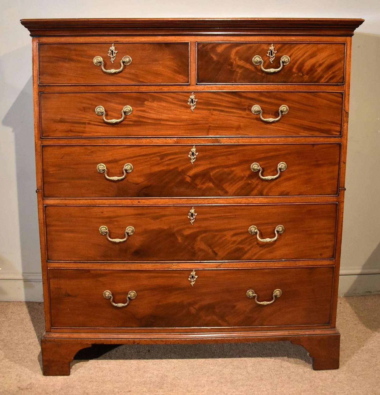 Tall Mahogany George III Chest of Drawers