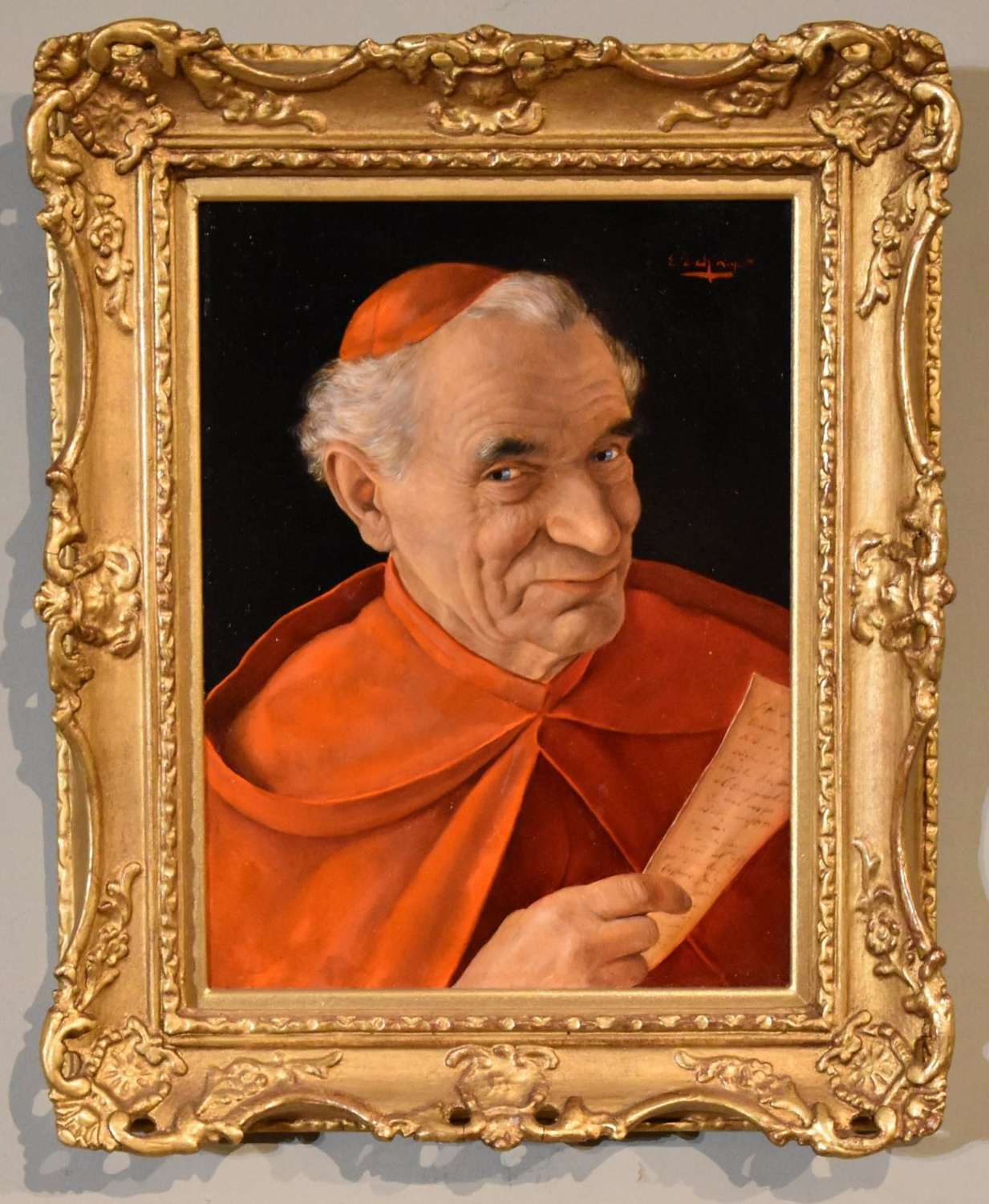 Oil Painting by Erwin Eichinger - The Cardinal