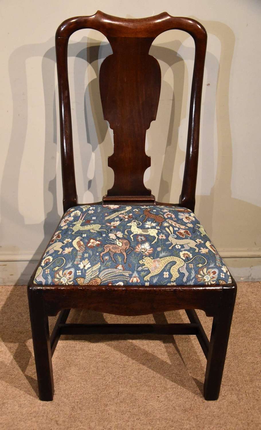 George II Red Walnut Chair