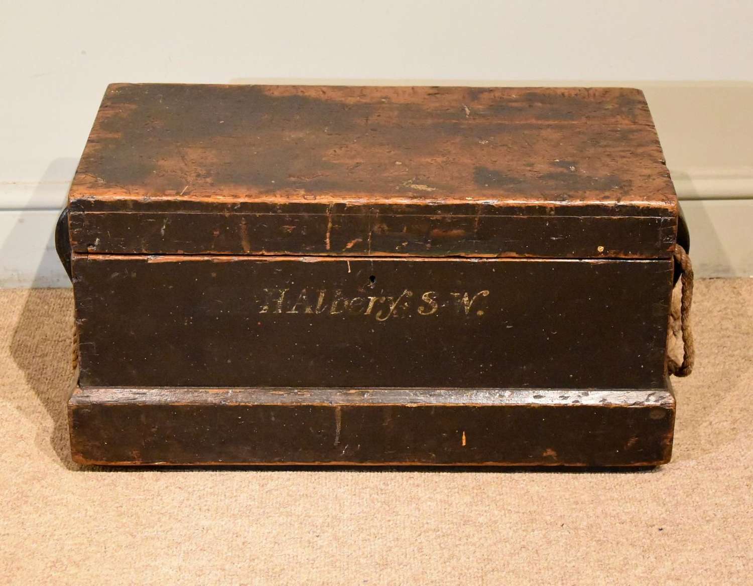 19th Century Painted Tool Box