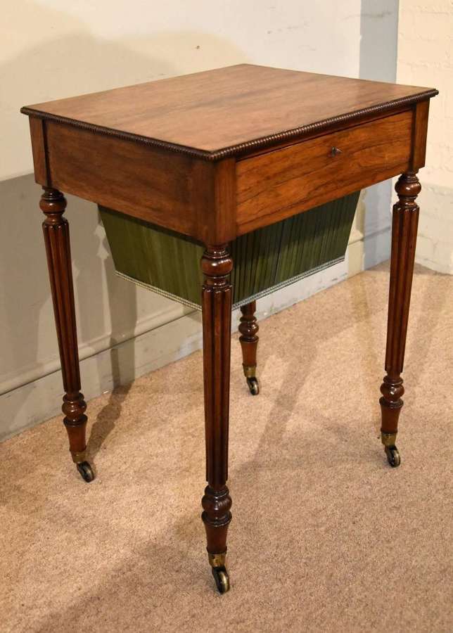 Regency Period Rosewood Work Table