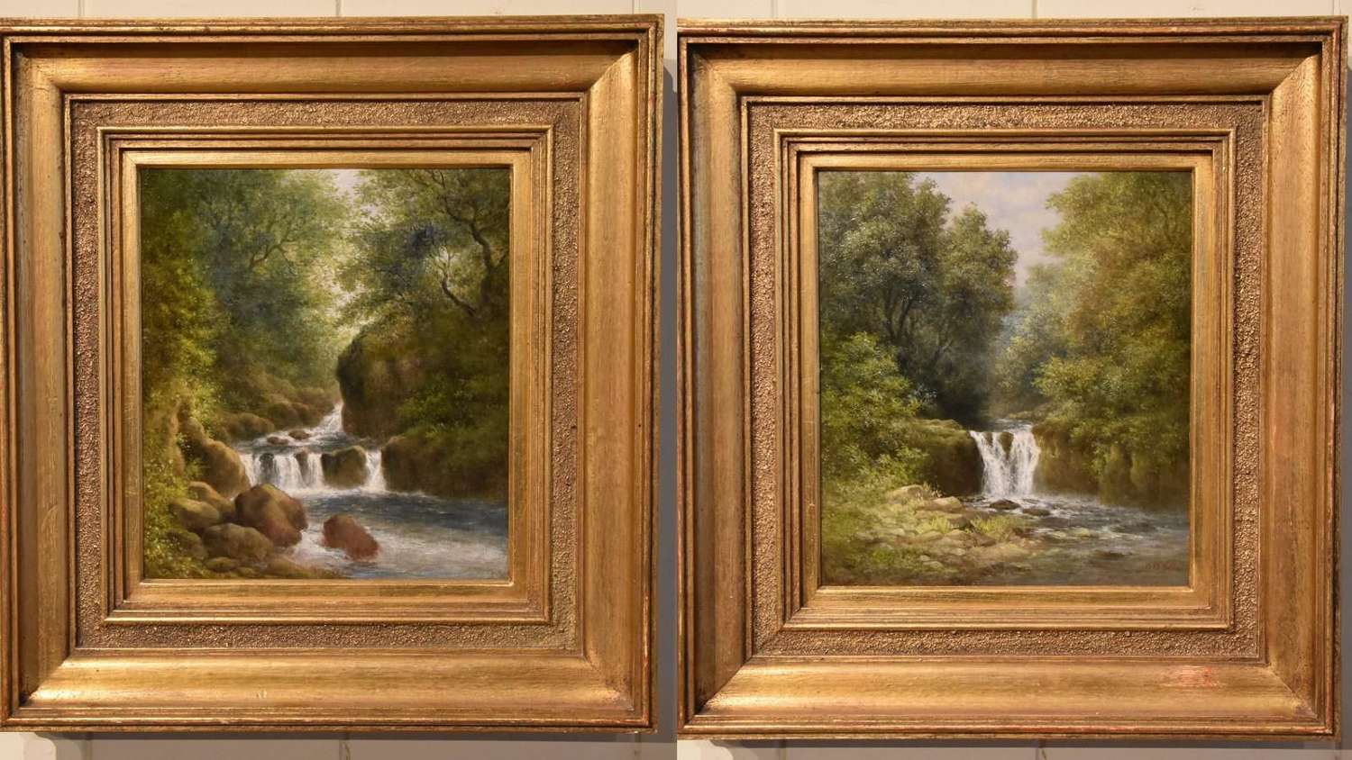 Oil Painting Pair by William Ward Gill 