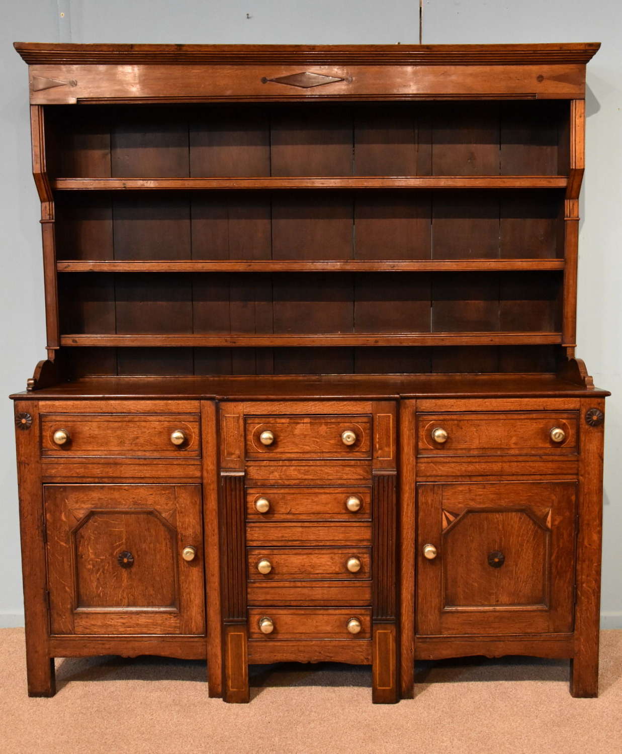 Mid 19th Century Anglesey Oak Dresser