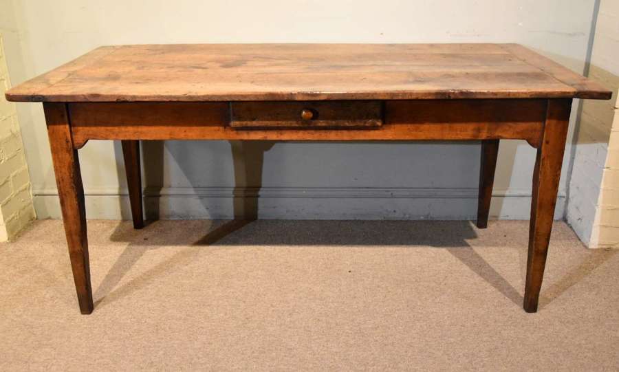 French Provincial Wild Cherry Wood Farmhouse Table