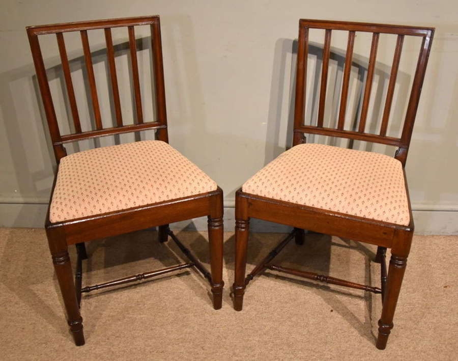Regency Period Mahogany Side Chairs