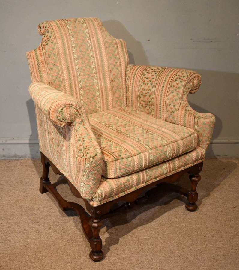 Late 19th Century Walnut  Armchair