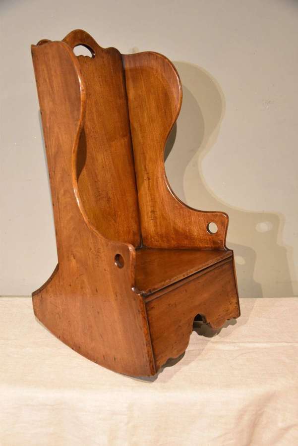 George III Mahogany Childs Rocking Lambing Chair