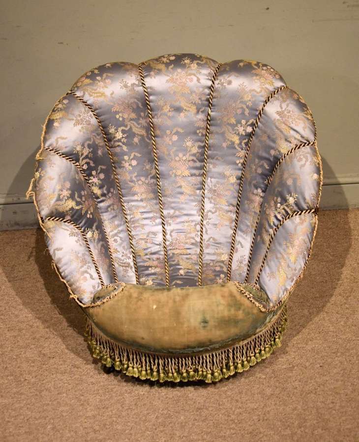 19th Century Shell Armchair 'Slipper Chair'