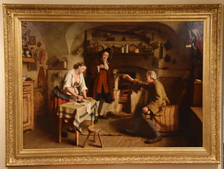 Oil Painting by William Baxter Collier Fyfe "The Laird of Dumbiedyke's