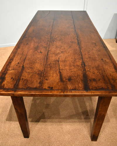 19th Century Oak French Farmhouse Table