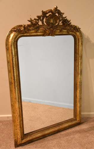 Mid 19th Century French Gilded Mirror