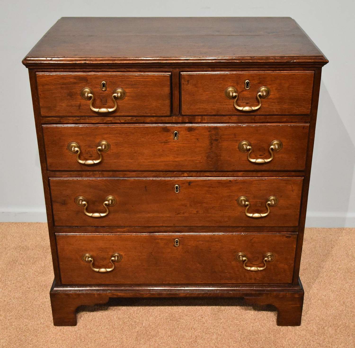 Small George III Oak Chest of Drawers