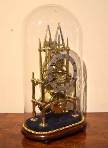 Skeleton Timepiece with Silvered Chapter Ring