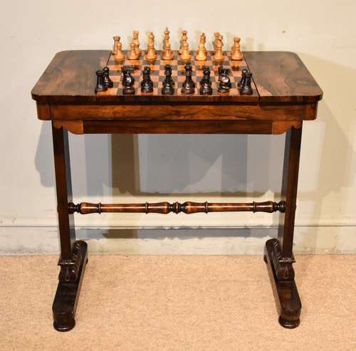 Regency Period Rosewood Games Table