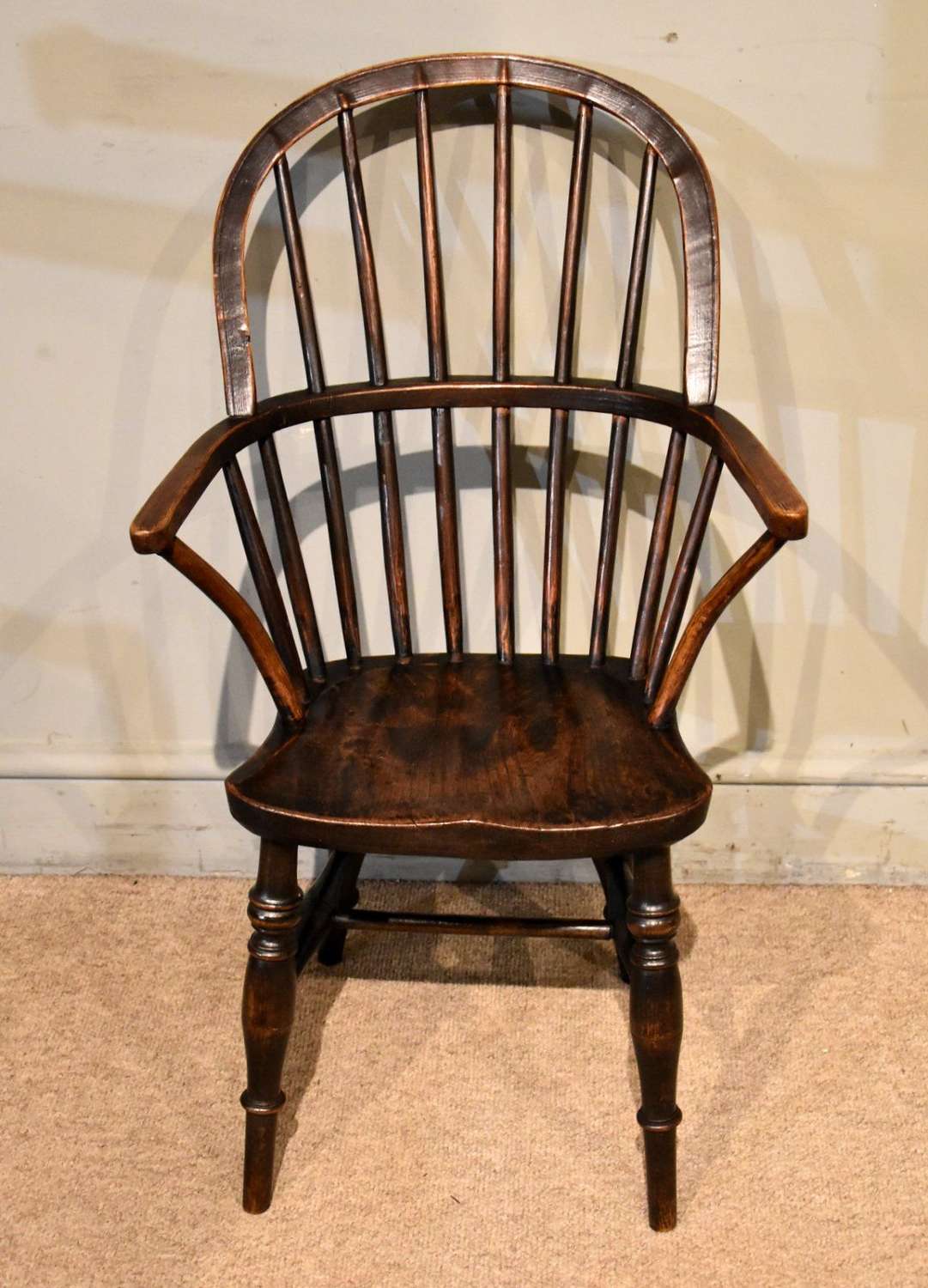 Elm and ash stick back Windsor childs armchair