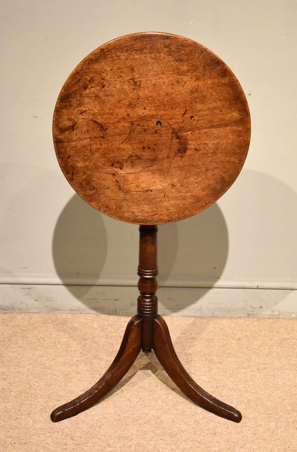 Regency period mahogany tilting lamp /wine table