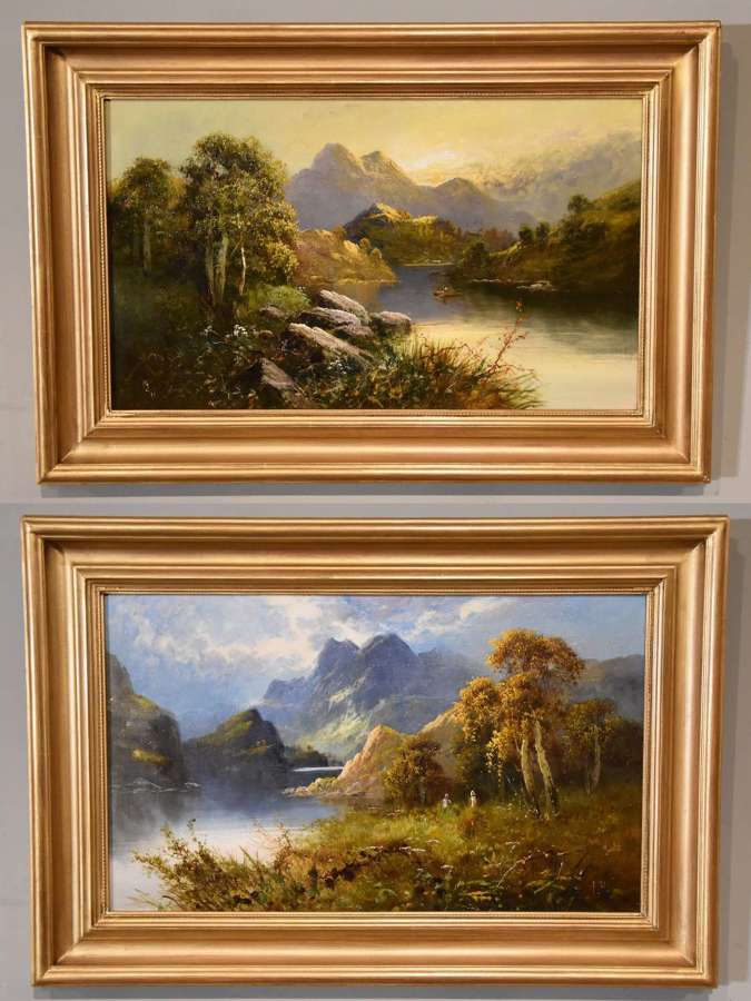 Oil Painting Pair by Frank Hider