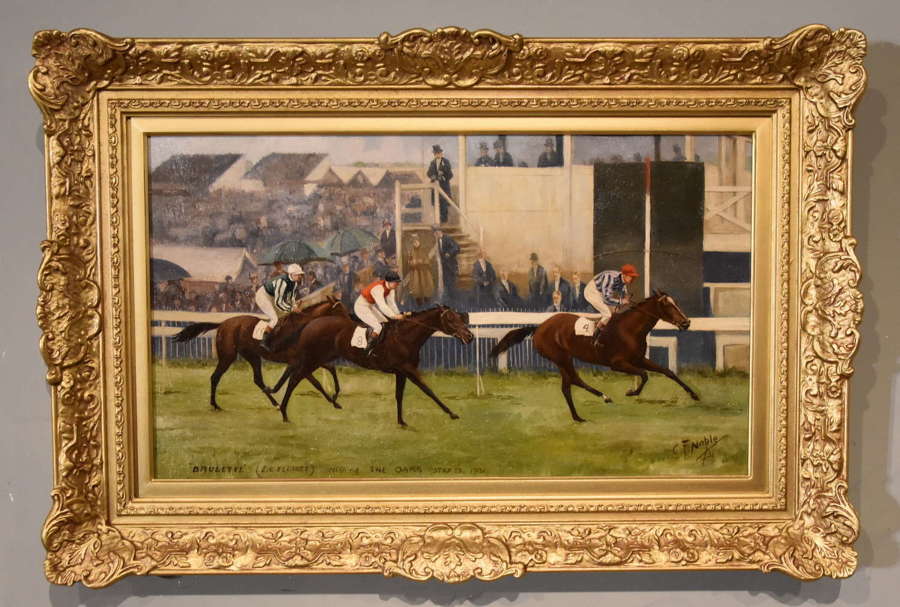 Oil Painting by Charles Frederick Noble  "Brulette Winning"