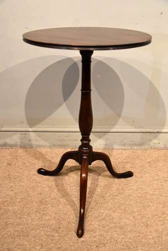 George III mahogany wine / lamp tripod table