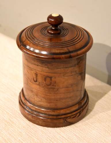 Treen spice or tobacco jar