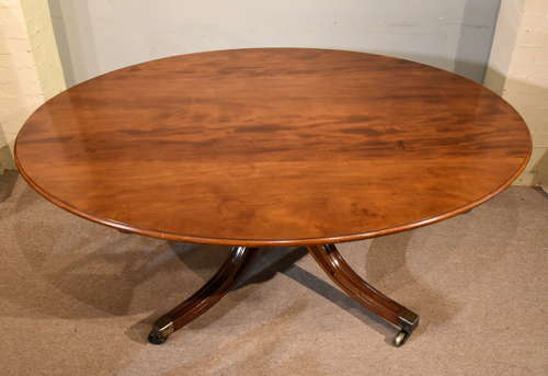 Regency period large oval dining/breakfast table