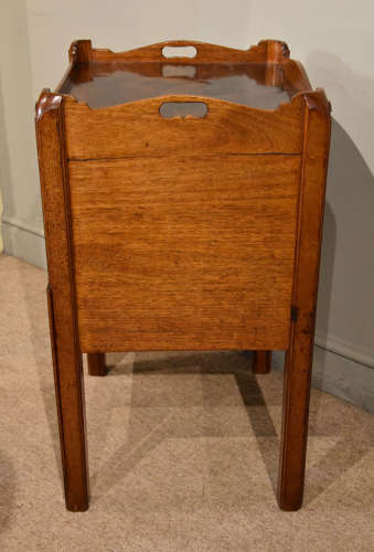18th century mahogany bedside commode