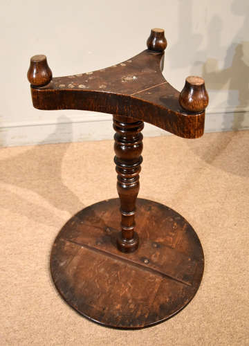 Solid oak late Regency tripod table