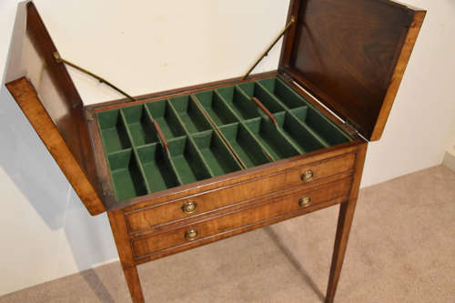 Late 18th century mahogany side table