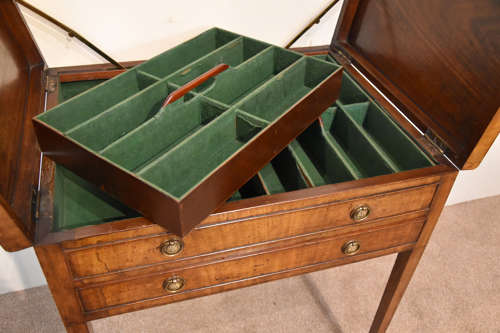 Late 18th century mahogany side table