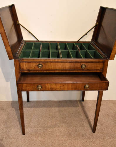 Late 18th century mahogany side table