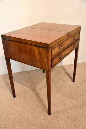 Late 18th century mahogany side table