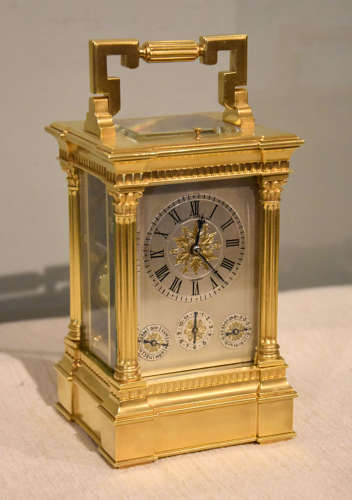 Striking Carriage Clock with Calendar