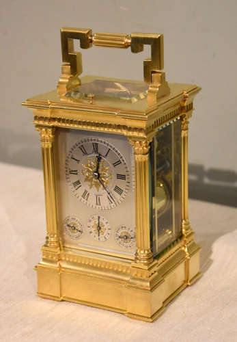 Striking Carriage Clock with Calendar