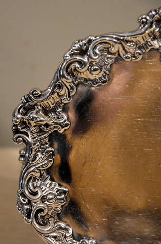 A Small Georgian Silver Tray
