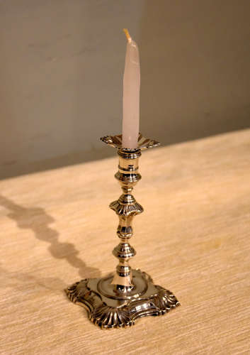 George III silver taperstick candlestick John Cafe
