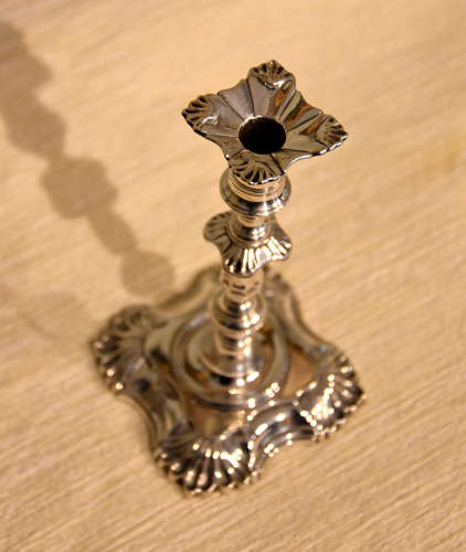 George III silver taperstick candlestick John Cafe
