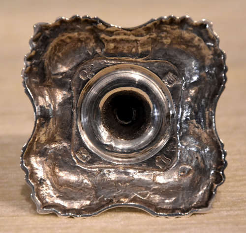 George III silver taperstick candlestick John Cafe