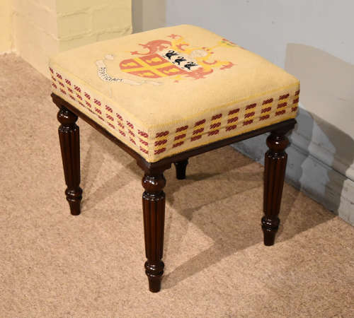Small 18th century Gillows mahogany stool