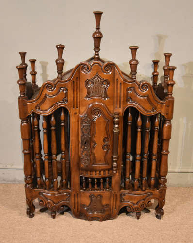 French walnut serpentine front Panettiere
