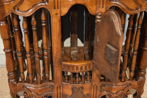 French walnut serpentine front Panettiere