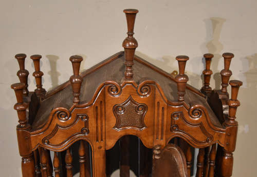French walnut serpentine front Panettiere