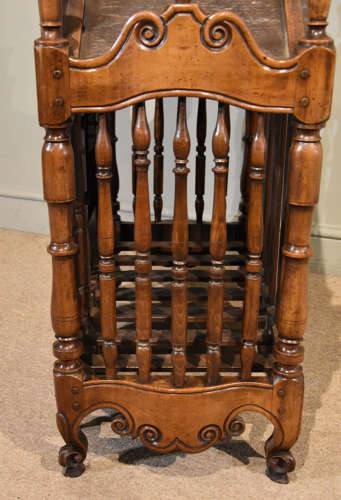 French walnut serpentine front Panettiere