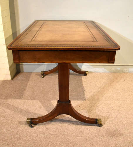 Regency writing table with trestle ends