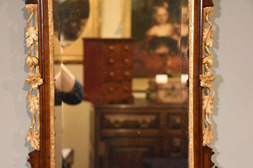 Regency period giltwood oval mirror