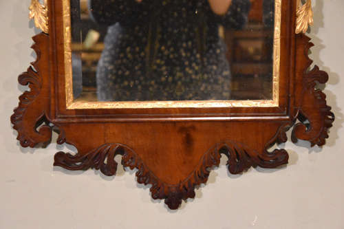 Regency period giltwood oval mirror