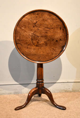 George III tilting lamp wine table