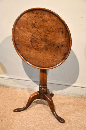 George III tilting lamp wine table