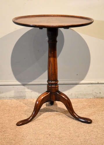 George III tilting lamp wine table