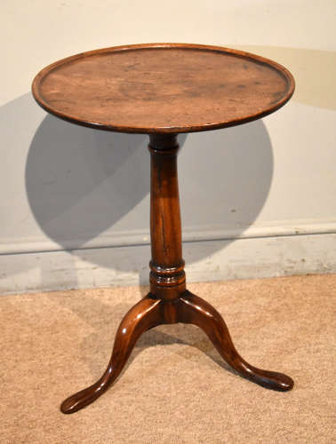 George III tilting lamp wine table